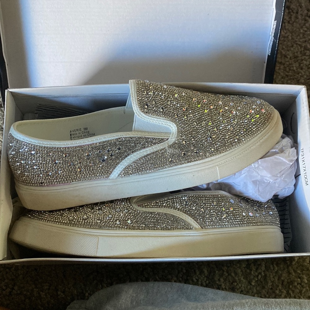 Bedazzled dress sneaker